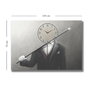 Wallity Reloj de pared decorativo de lienzo 70x100 cm